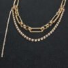 Simple Retro Double-layered Tassel Gold Necklace Necklaces 16