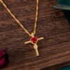Fashion Rose Flower Cross Necklace Gold Crystal Infinity Anka Pendant Necklaces For Women Religious Jewelry Necklaces 11