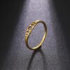Cut Titanium Steel Gold Hollowed-out Sun Ring Rings 18