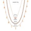 Star Zircon multi-layer necklace Necklaces 12