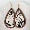 Leopard Print Horsehair Cowhide Earrings Europe And America Earrings 16