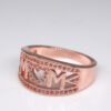 Mom Ring  Gold Plated Diamond Heart Ring Rings 15