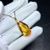 Fashion Drop Gold Inlaid Citrine Pendant Necklaces 9