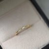 Silver Jewelry 18K Yellow Gold Bezel Set Diamond Small Diamond Ring Rings 14