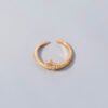 Gold Micro-inlaid Pentagram Ring Accessories For Women Rings 11