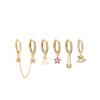 Mori Temperament Small 6-piece Earring Ear Buckle Wome Earrings 14