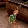 Water Drop Glass Cover Long Dried Flower Hair Necklace Necklaces 10