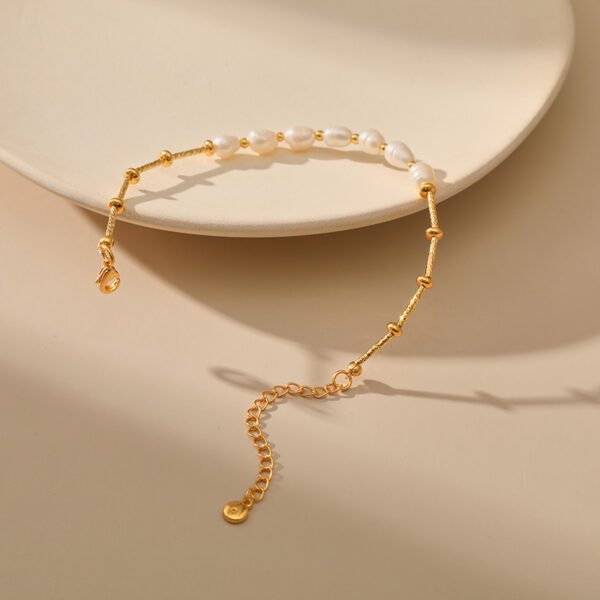 Pearl Gold Round Bead Copper Chain Accessories 6