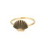 Retro New Shell Shape Ring Trend 18K Gold Plated Rings 18 Retro New Shell Shape Ring Trend 18K Gold Plated Rings 18