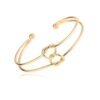 Creative Simple Concentric Knot Braided Double Combination Gold Bracelet Bracelets 10