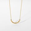 Vintage Stainless Steel Necklace Gold-plated Jewelry Clavicle Chain Necklaces 8 Vintage Stainless Steel Necklace Gold-plated Jewelry Clavicle Chain Necklaces 8
