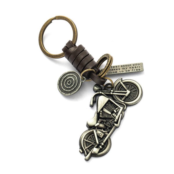 Women’s Fashion Vintage Handwoven Leather Keychain Accessories 11
