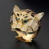 Gold And Rhodium Plating Leopard Man Rings 11