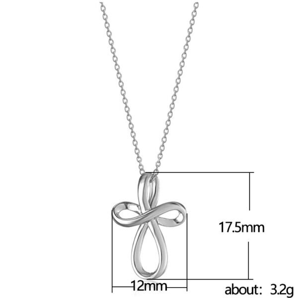 Simple Cross Hanging Clavicle Chain Necklace Necklaces 5