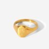 Gold Plated Water Resistant Stainless Steel Constellation Signet Ring Rings 21 Gold Plated Water Resistant Stainless Steel Constellation Signet Ring Rings 21
