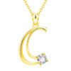 Fashion Gold Initial Letter Rhinestone Necklace Necklaces 15