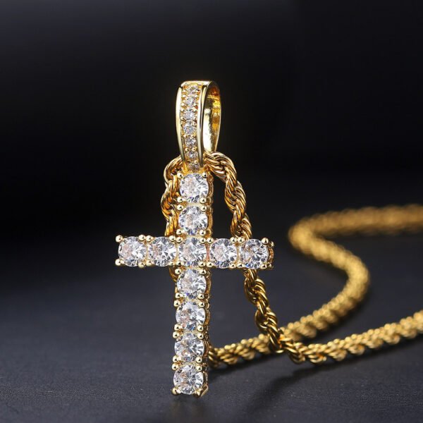 Zircon Plated True Gold Pendant Necklace Necklaces 3