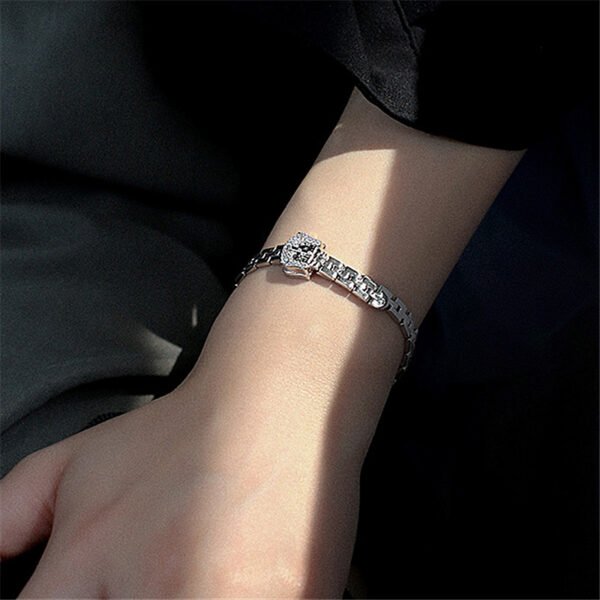 Copper Gold-plated Micro-inlaid Zircon Bracelet Belt Buckle Chain Bracelets 7