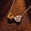 K Rose Gold Natural Citrine Necklace Necklaces 11