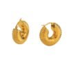 Electric Water Pipe Shape Gold-plated Earrings Earrings 9 Electric Water Pipe Shape Gold-plated Earrings Earrings 9