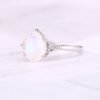 Natural Semi-Precious Moonstone Ring Simple Rings 15