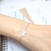 Fashion Gold Stainless Steel Unicorn Horse Charm Bracelet Dainty Silver Chain Bracelets For Women Girls Jewelry Gift Necklaces 11