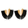 Bohemian Exaggerated Fan-shaped Tassel Earrings Ethnic Style Earrings 9