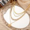 Multi-layer Snake Bone Chain Necklace Creative Personality Hollow Necklaces 12