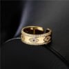 18K Gold Plated Copper Zircon Ring Rings 12