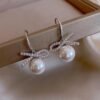 Light Luxury Bowknot Women’s Pearl Stud Earrings Earrings 12