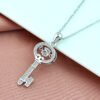 Rose Gold Plated Gold Key Smart Heartbeat Necklace Necklaces 12 Rose Gold Plated Gold Key Smart Heartbeat Necklace Necklaces 12