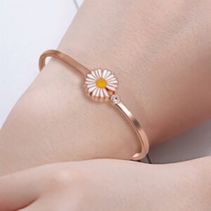 Women’s Adjustable Bracelet Chrysanthemum Rose Gold Bracelets