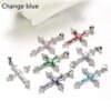 Simple Cross Pendant Women’s Money Decorated With Micro Accessories 13