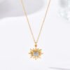 Gold SUNFLOWER Necklace For Women Necklaces 14