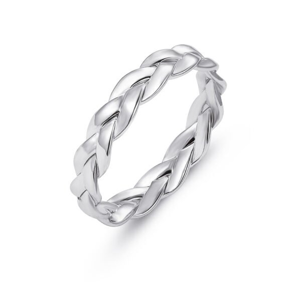 Fashion Simple Retro Winding Twist Ring Women Rings 4