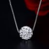 Fashion Full Diamond Round Necklace Women Necklaces 15