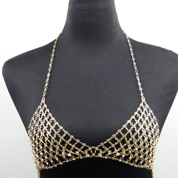 Leisure Nightclub Body Chains Artificial Diamond Chest Necklace Other 8