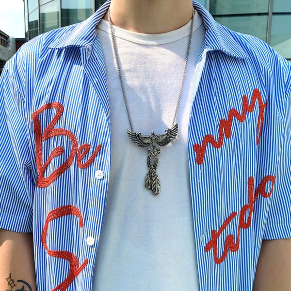 Fashion Alloy Big Phoenix Pendant Necklace Necklaces 8
