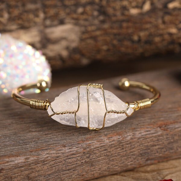 Fashion Gold Copper Wire Wrap Cuff Bangle Bracelets 3