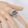 Diamond-studded Ring Elegant And Generous Women’s Style Rings 10