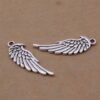 Antique Silver Double-sided Wings Small Pendant Jewelry Accessories Necklaces 7