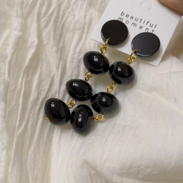 Fashion Black Premium Sense Stud Earrings Earrings 6
