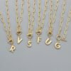 Letter Necklace Real Gold Plated Trend Hip Hop Necklaces 13
