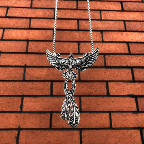Fashion Alloy Big Phoenix Pendant Necklace Necklaces 3