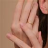 Silver Gold Silver Rings For Women WeddingJewelry Gift Rings 12
