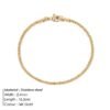 Simple Cauliflower Chain Bracelet Stainless Steel Gold Plated Bracelets 13