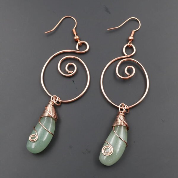 Earrings Accessorized With Natural Amethyst Eggplant Roses Earrings 6