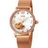 Rose Gold Luminous Watch With Mother-of-pearl Face And Diamonds watches 10 Rose Gold Luminous Watch With Mother-of-pearl Face And Diamonds watches 10