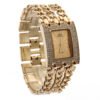 Women’s Quartz Watch With Diamonds Three Links Gold And Rhinestones watches 13