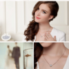 Fashion Full Diamond Round Necklace Women Necklaces 20